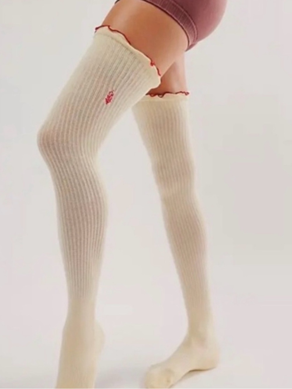 Free People Knee-High Ruffle Socks - Picture 5 of 5